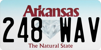 AR license plate 248WAV