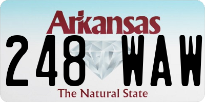 AR license plate 248WAW