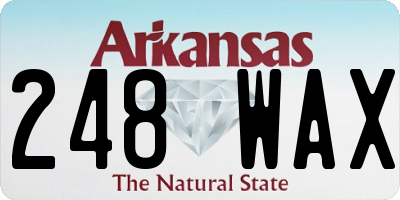 AR license plate 248WAX