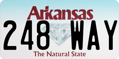AR license plate 248WAY