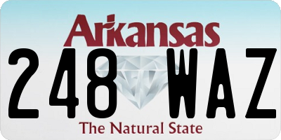 AR license plate 248WAZ