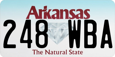 AR license plate 248WBA