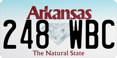 AR license plate 248WBC