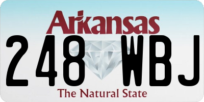 AR license plate 248WBJ
