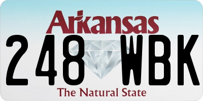 AR license plate 248WBK