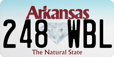 AR license plate 248WBL