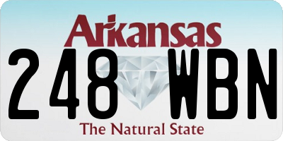 AR license plate 248WBN