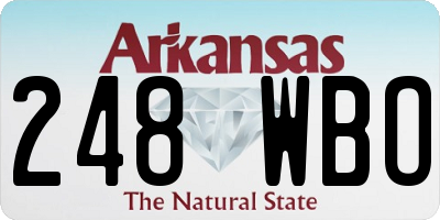 AR license plate 248WBO