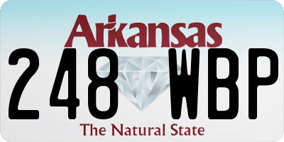 AR license plate 248WBP