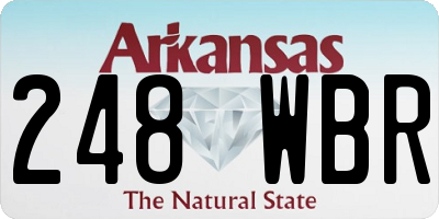 AR license plate 248WBR
