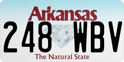 AR license plate 248WBV