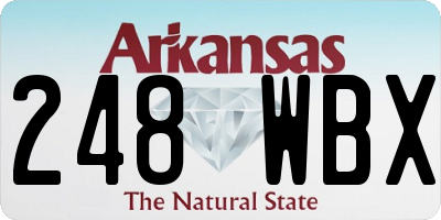 AR license plate 248WBX