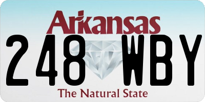 AR license plate 248WBY