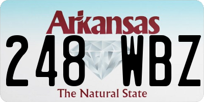 AR license plate 248WBZ