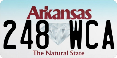 AR license plate 248WCA