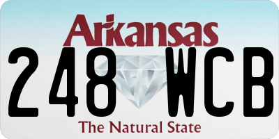 AR license plate 248WCB