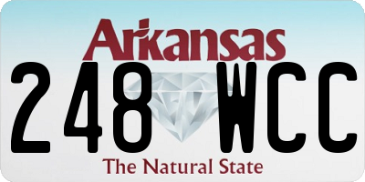 AR license plate 248WCC