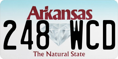 AR license plate 248WCD