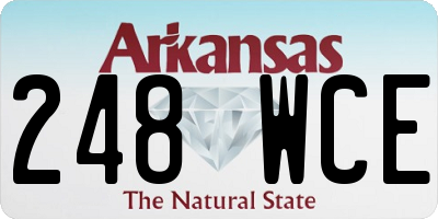 AR license plate 248WCE