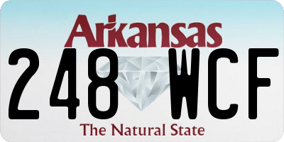 AR license plate 248WCF