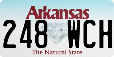 AR license plate 248WCH