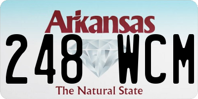 AR license plate 248WCM