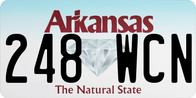 AR license plate 248WCN
