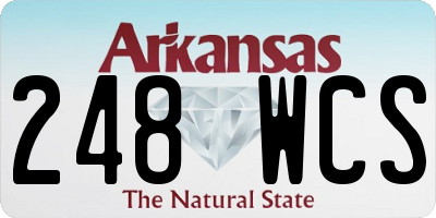 AR license plate 248WCS