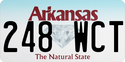 AR license plate 248WCT
