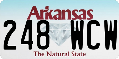 AR license plate 248WCW