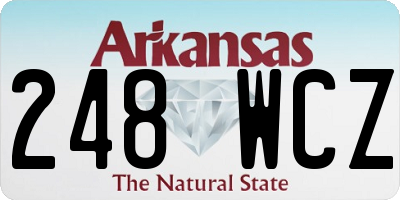 AR license plate 248WCZ