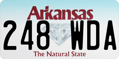 AR license plate 248WDA