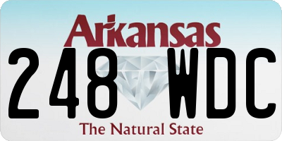 AR license plate 248WDC