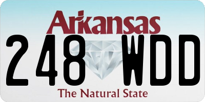AR license plate 248WDD