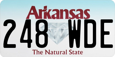 AR license plate 248WDE