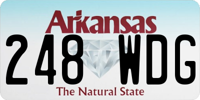 AR license plate 248WDG