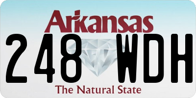 AR license plate 248WDH