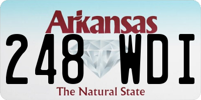 AR license plate 248WDI