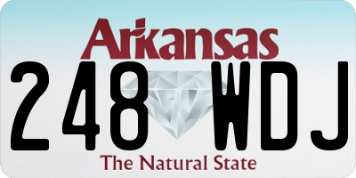 AR license plate 248WDJ