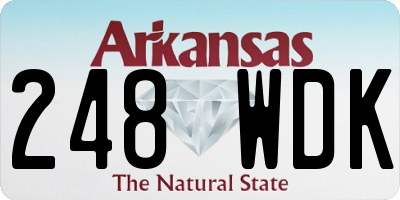 AR license plate 248WDK