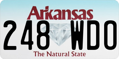 AR license plate 248WDO