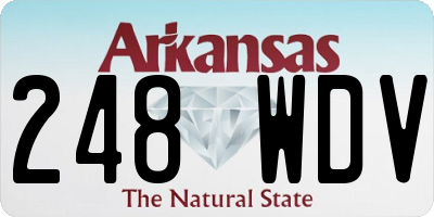 AR license plate 248WDV