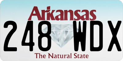 AR license plate 248WDX