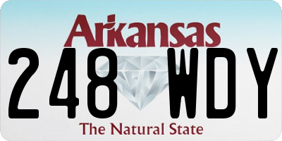 AR license plate 248WDY