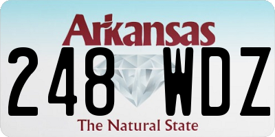 AR license plate 248WDZ