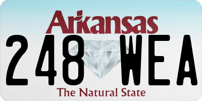 AR license plate 248WEA