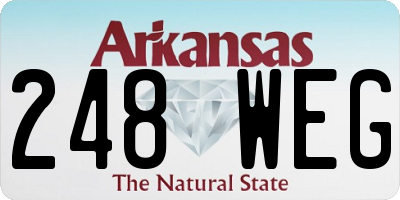 AR license plate 248WEG