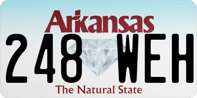 AR license plate 248WEH
