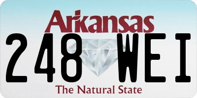 AR license plate 248WEI