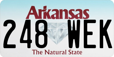 AR license plate 248WEK